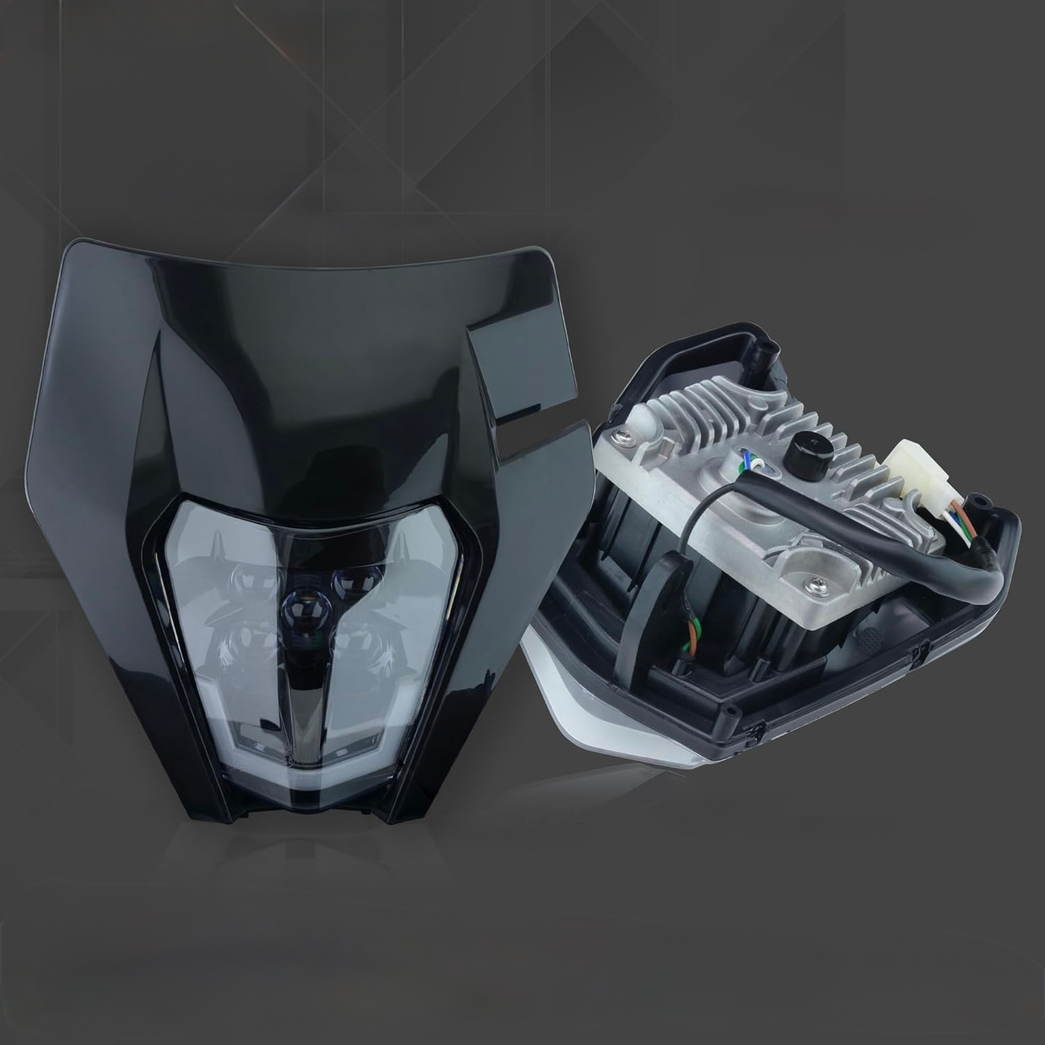 nextRide LED Scheinwerfer KTM EXC/SMCR in schwarz mit moderner LED-Technik und robustem Design